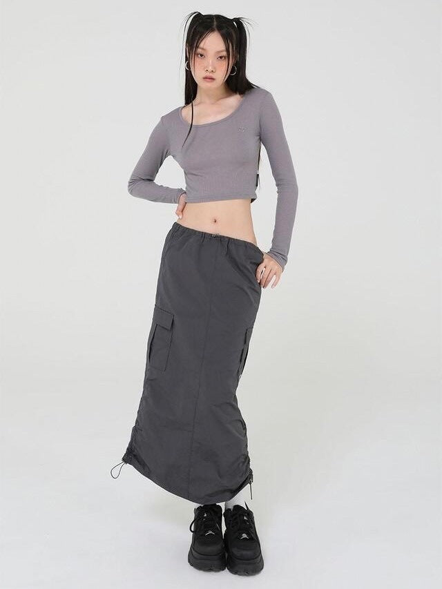 【Uglyshadow】OFFICIAL SHIRRING SKIRT