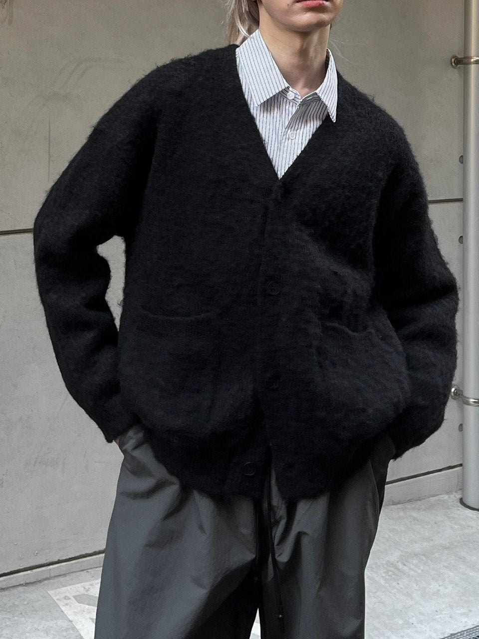 【Chikashitsu +】wool cardigan (4color)