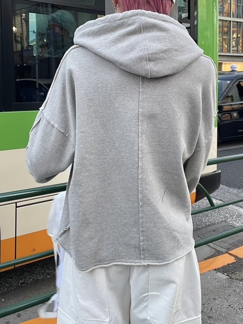 受注制【nmtc +】unisex cropped hoodie (4color)