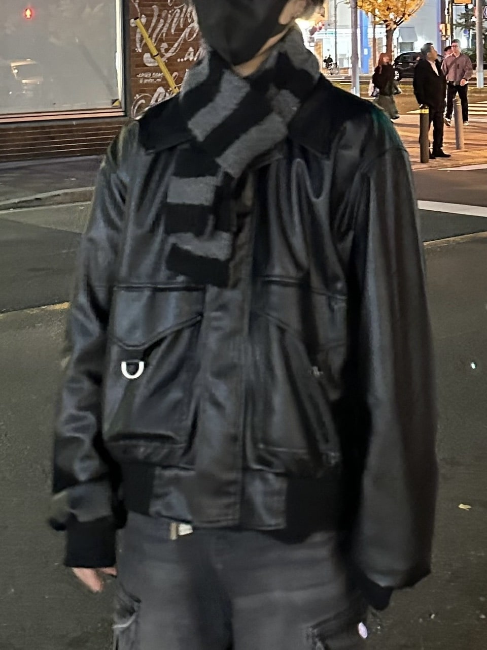 大阪店WEB限定【Chikashitsu +】border pocket muffler (2color)