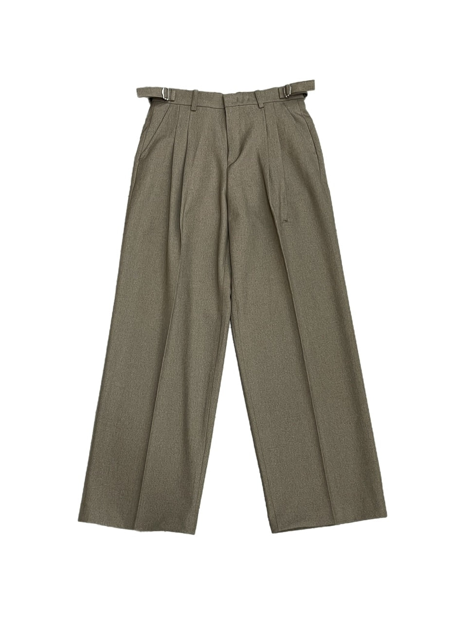 受注制【Chikashitsu +】set up belt slacks (3color)