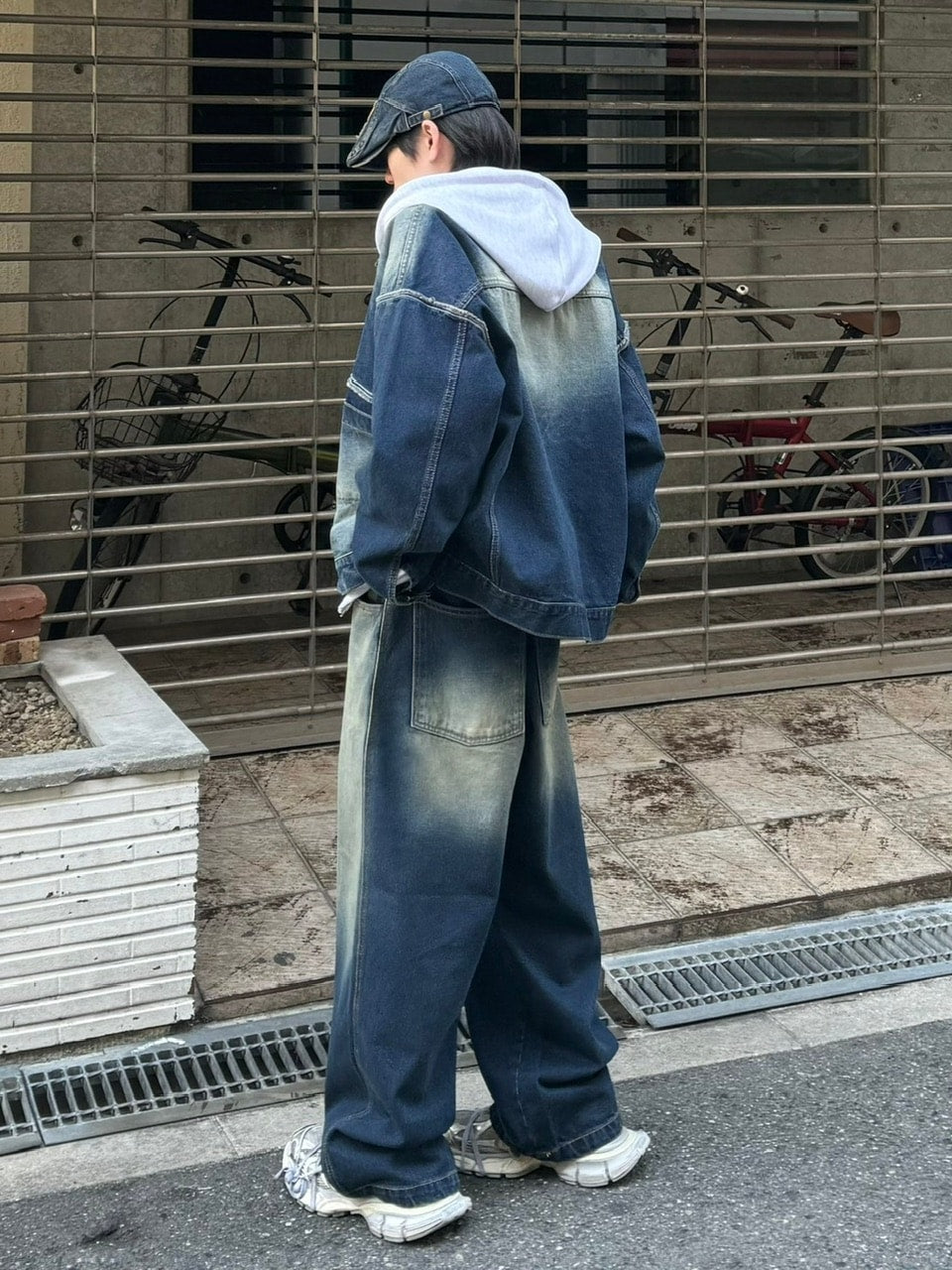 【Chikashitsu +】vintage wash denim pants (2color) / 【チカシツプラス】ヴィンテージウォッシュデニムパンツ