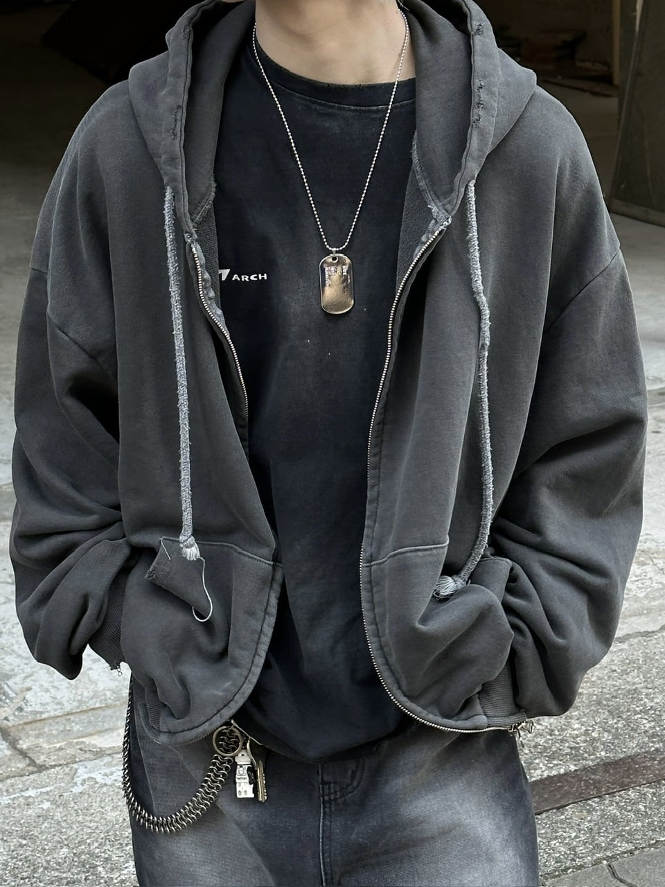 大阪店WEB限定【Chikashitsu +】dog tag necklace