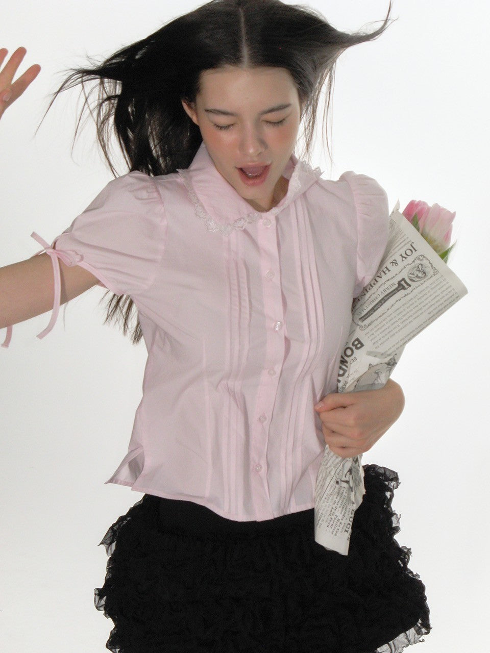 【CRANK】CANCAN FRILL MINI SKIRT