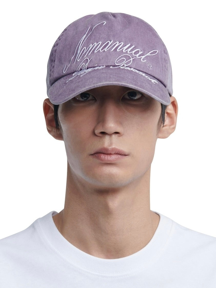 【NOMANUAL】CURSIVE LOGO BALL CAP