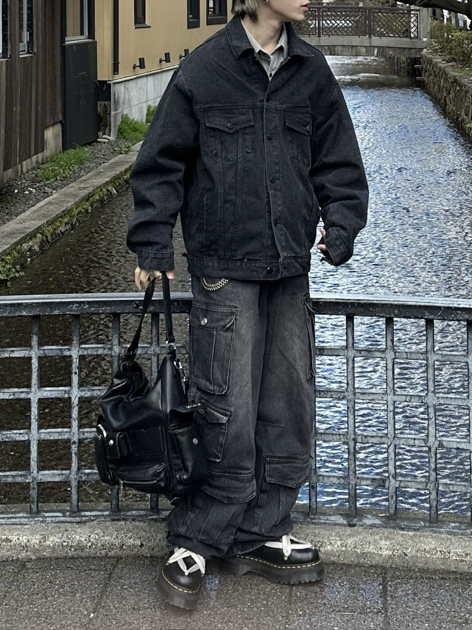 大阪店WEB限定受注制【Chikashitsu +】back design denim jacket