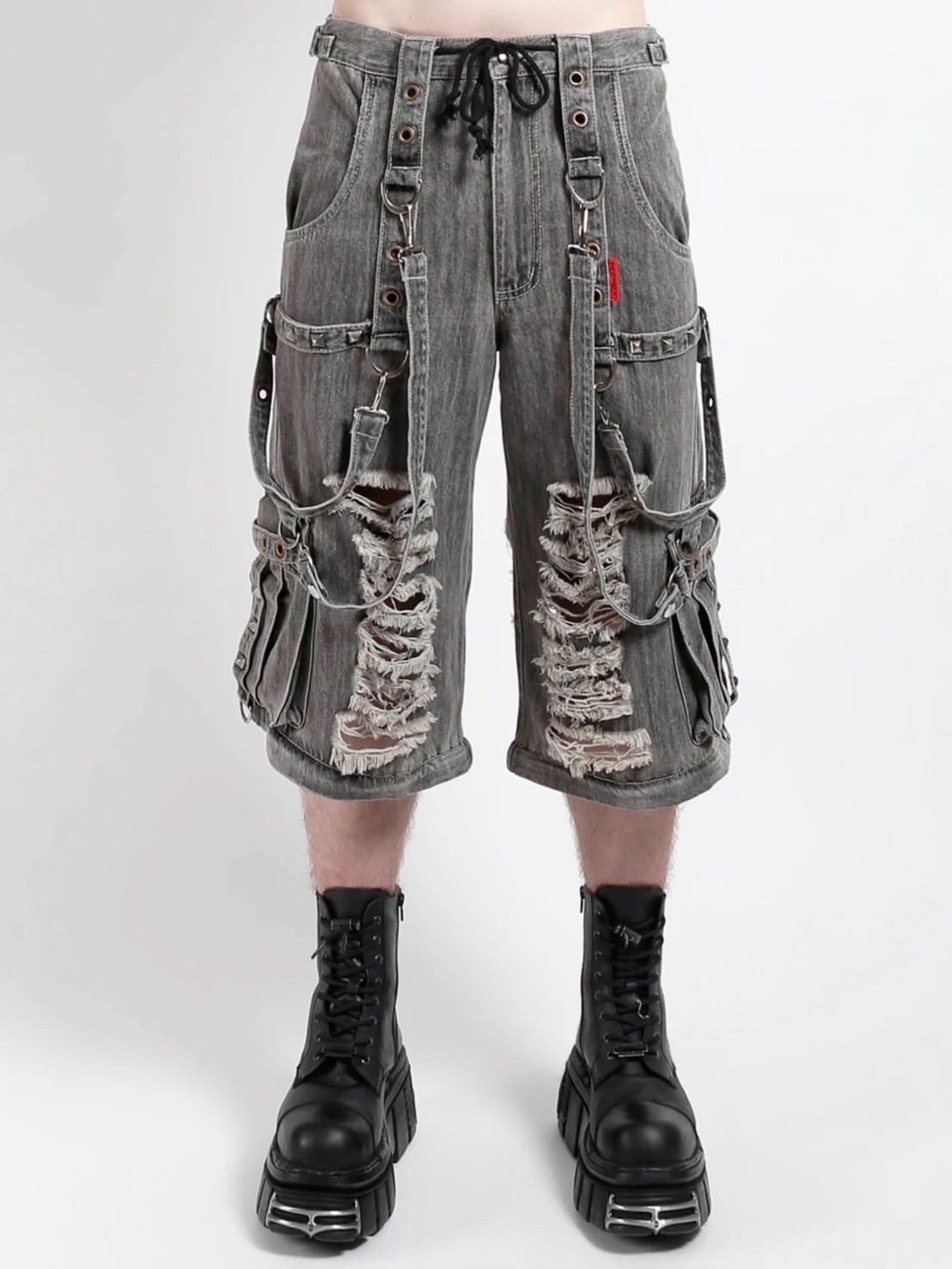 【TRIPP nyc】DENIM STRAP SHREDDER PANT[JM7117MR]