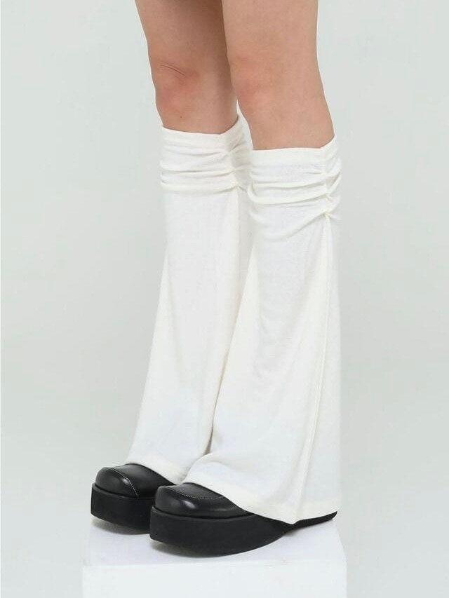 【Uglyshadow】SOFT SHIRRING LEG WARMER