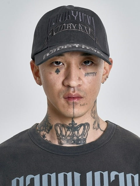 【AJOBYAJO】Arch Logo Washed Cap