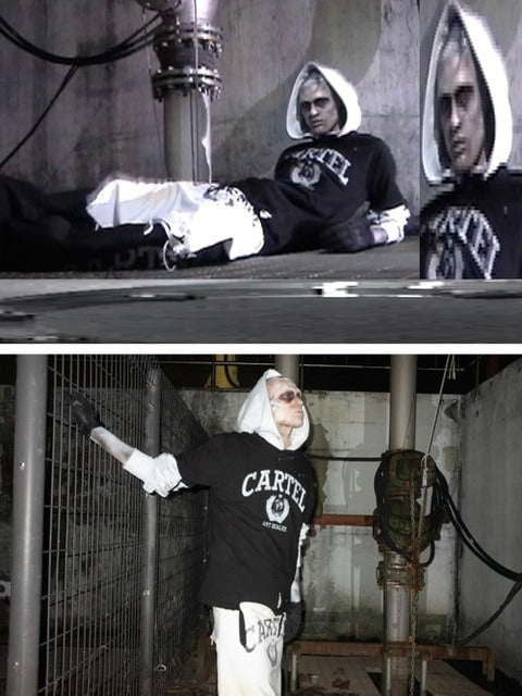 【SUNDAY OFF CLUB】Full Face Zip Up Heavy Terry Moto Hoodie