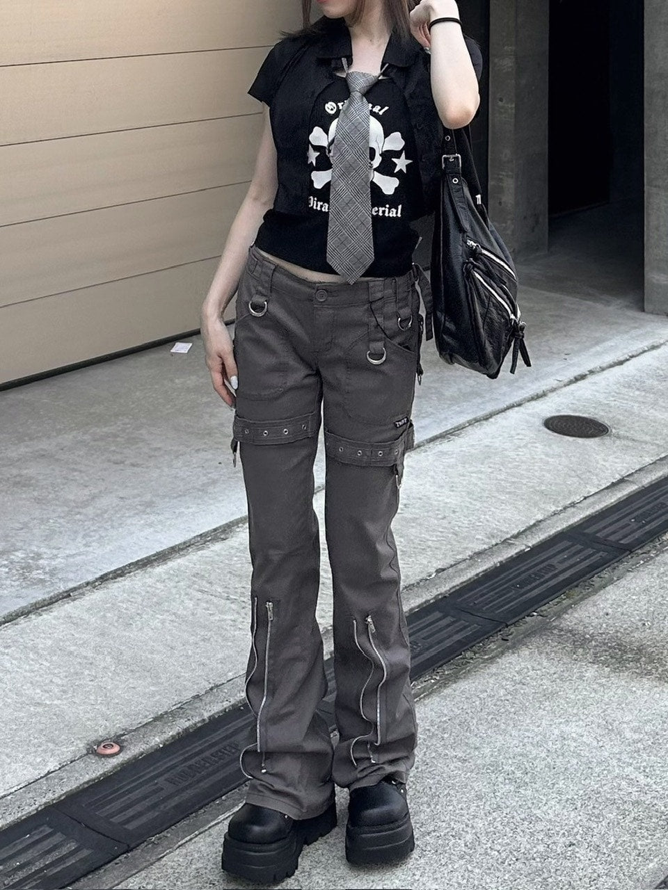 受注制【Never mind the XU】pintuck cropped shirt (3color)