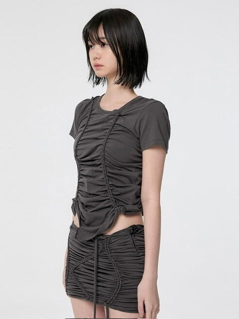 【FLAREUP】Handmade Twisted T-Shirt