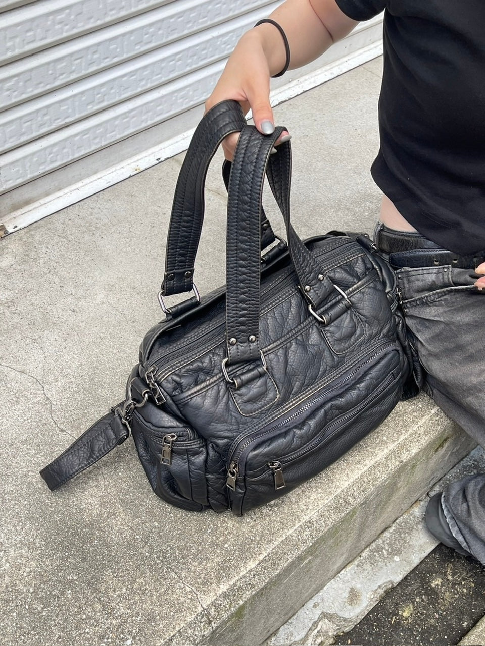 受注制【OaKS】multi pocket vintage bag / 【オークス】マルチポケットヴィンテージトートバッグハンドバッグ