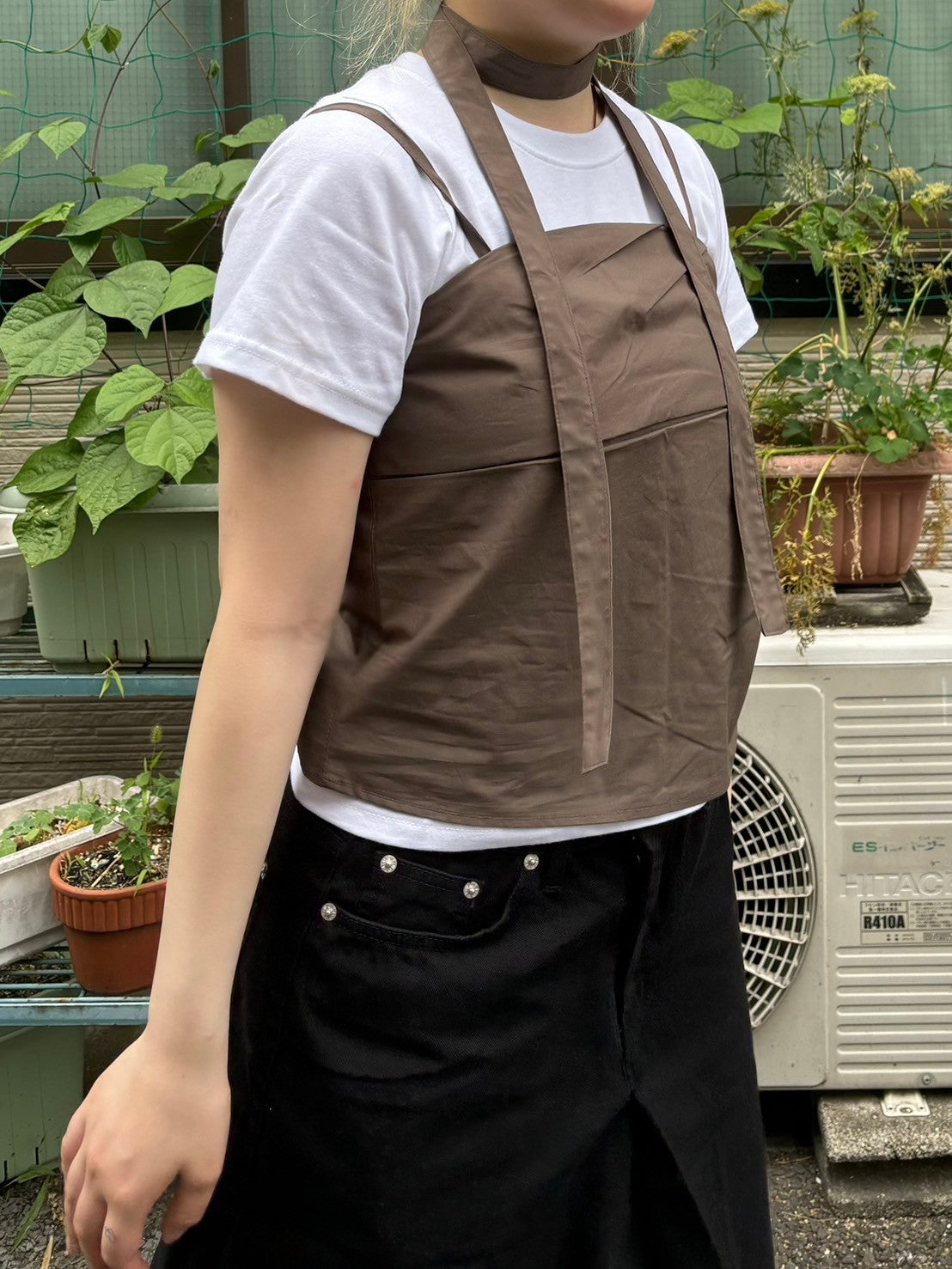 受注制【OaKS】choker set sleeveless blouse (3color)