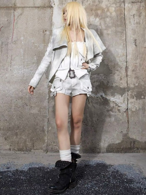 【ARIADNAw】Zip design tube top