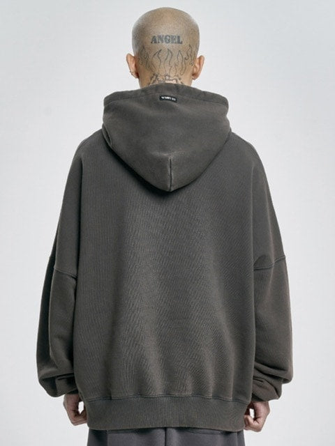 【AJOBYAJO】Curve Pocket Washed Hoodie