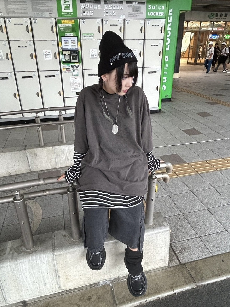 受注制【Never mind the XU】pigment design t-shirts 2 (2color)