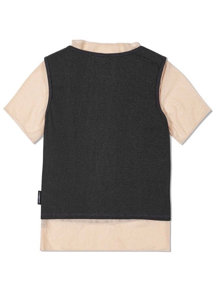 【Uglyshadow】PIGMENT MASH SLEEVELESS SET