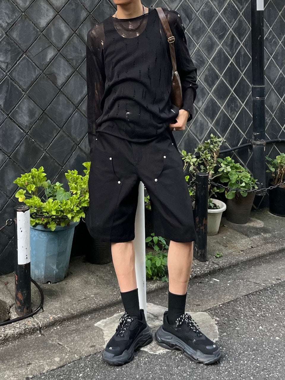 東京店WEB限定受注制【Chikashitsu +】utility half pants (2color)