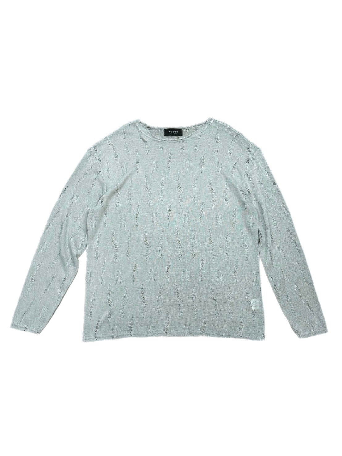 受注制【Chikashitsu +】shoulder button damage summer knit (3color)