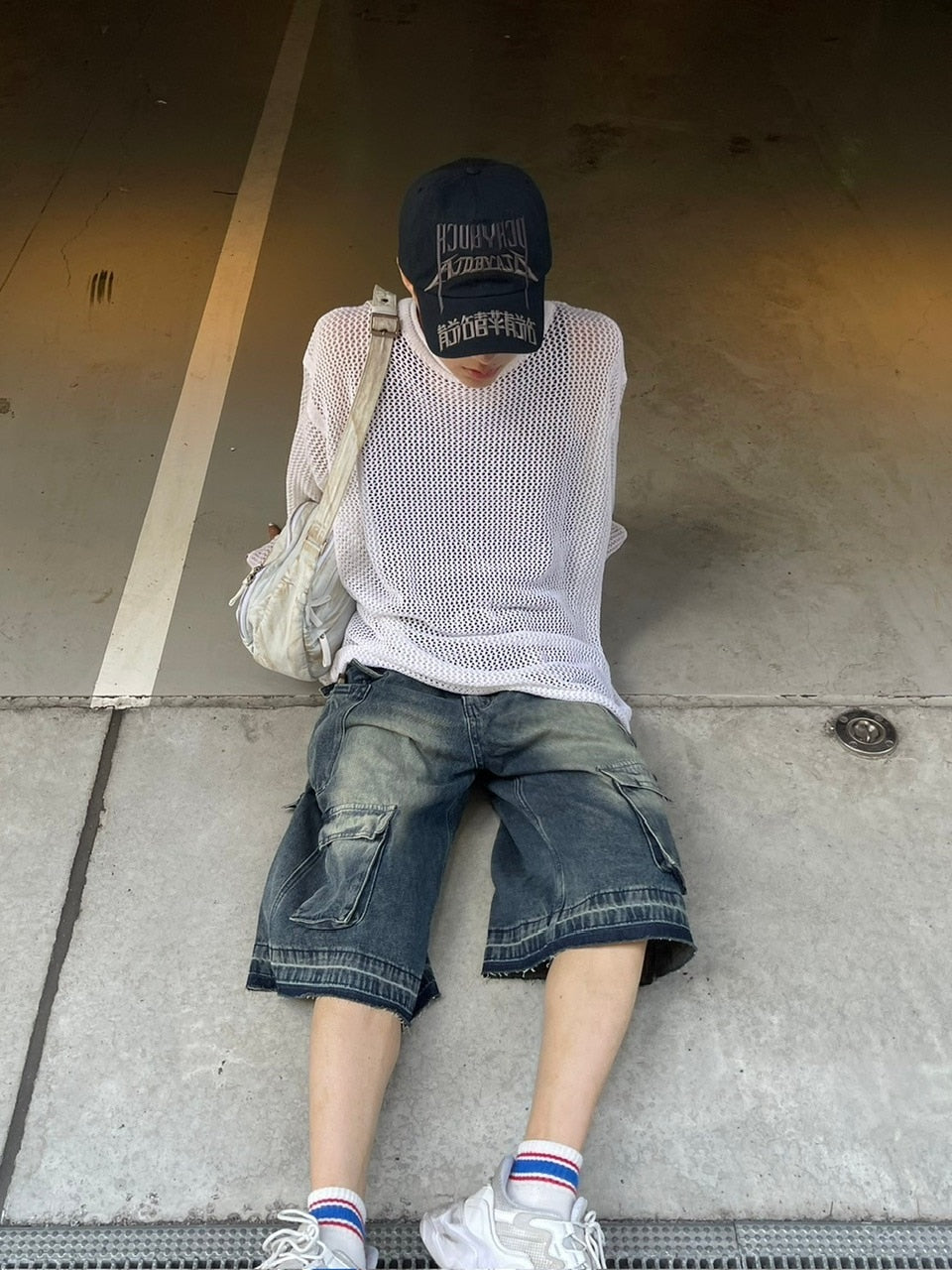 【Chikashitsu +】oversized net summer knit (3color)