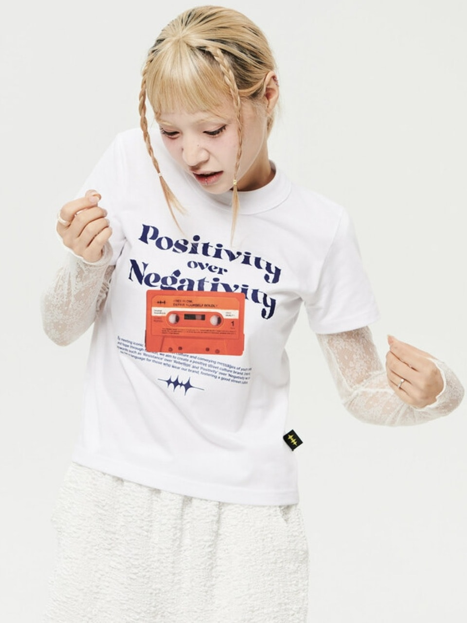 【HOLY NUMBER 7】Lace see-through long sleeve top / 【ホーリーナンバーセブン】レースシースルー長袖Tシャツ