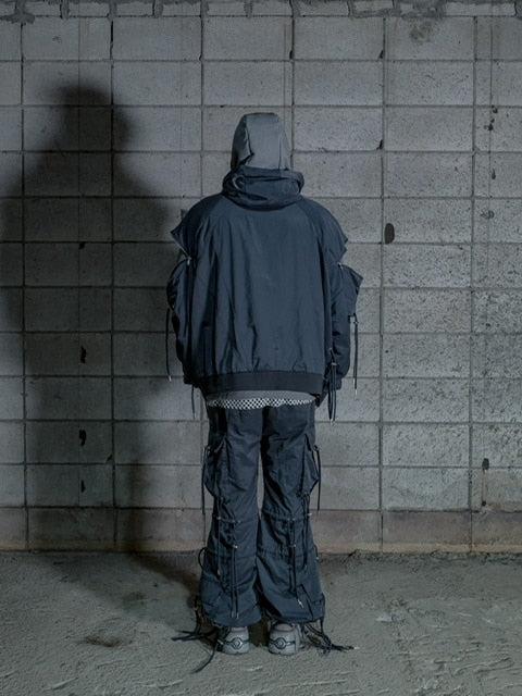 【DIG YOUR OWN GRAVE】WASHING TECH FLAIR PANTS (2color) / 【ディグユアオウングレイブ】ウォッシングテックフレアカーゴパンツ