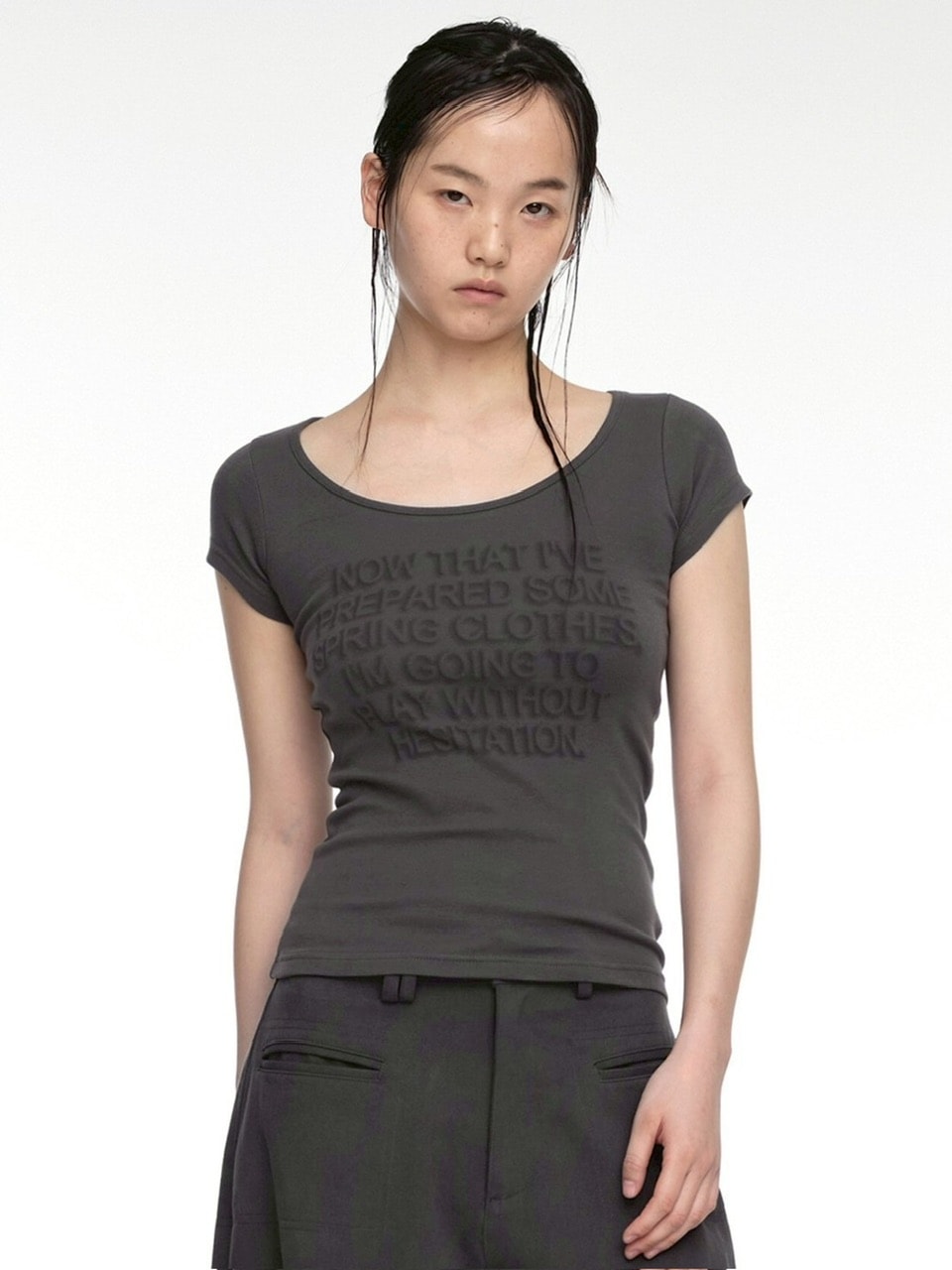 【NACHE】CONVEX PRINTED T-SHIRT