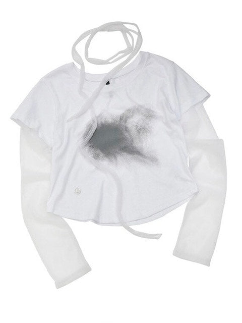 【FLAREUP】Sheer Vanish Scarf Long Sleeve