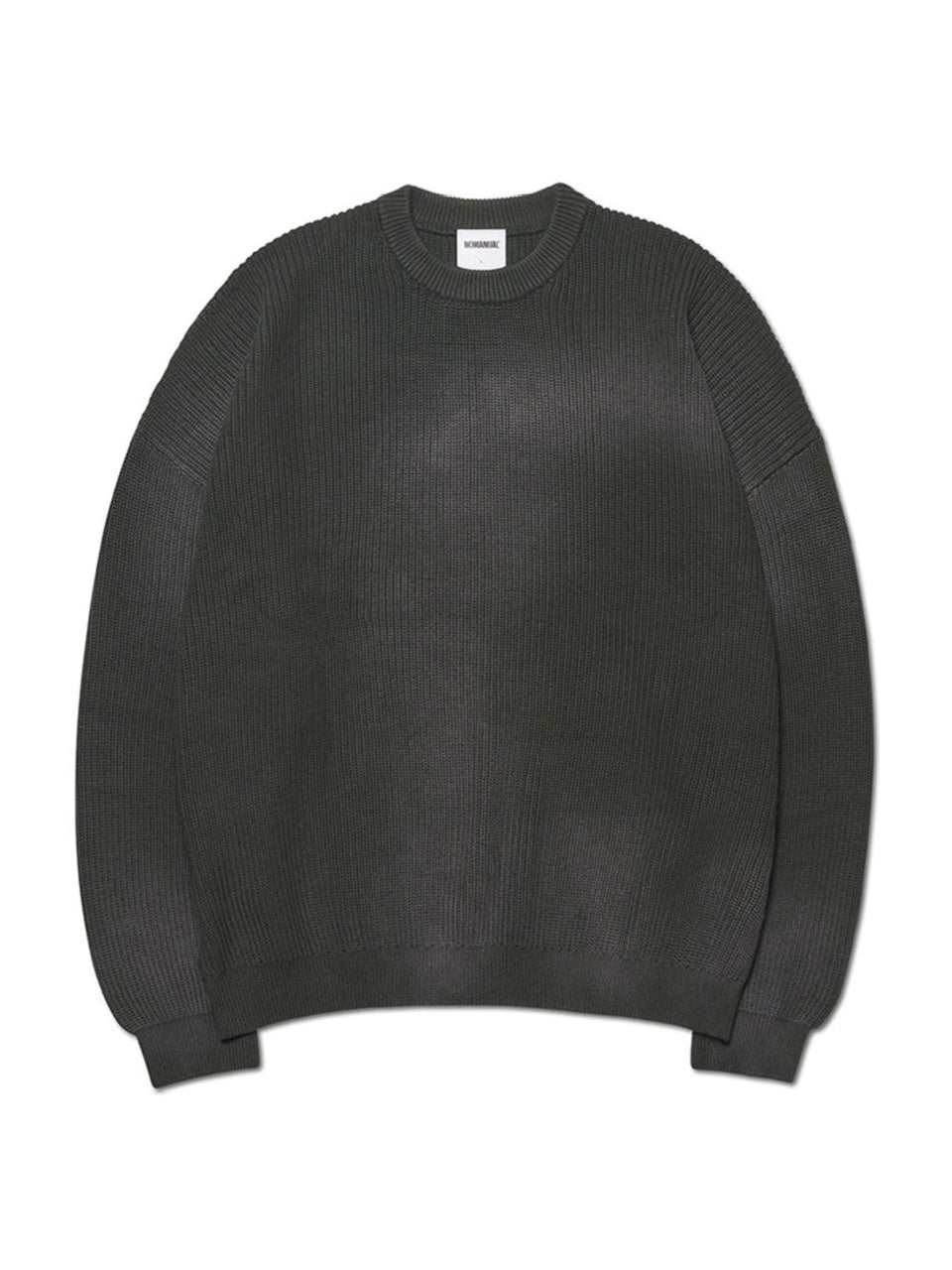 【NOMANUAL】SPRAY DYEING KNIT / 【ノーマニュアル】長袖ニット