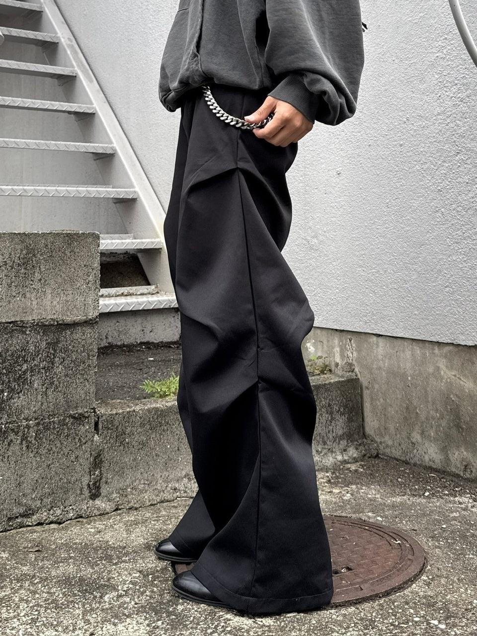 国際配送【RENOL】tuck slacks
