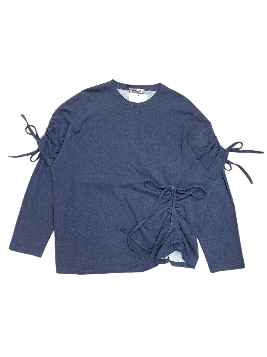 受注制【oaks】oversized shirring layered long sleeve (3color)
