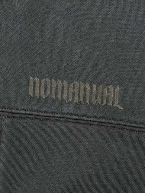 【NOMANUAL】OVERDYED LAYER HOODED ZIP-UP / 【ノーマニュアル】オーバーダイドレイヤージップアップ長袖パーカー