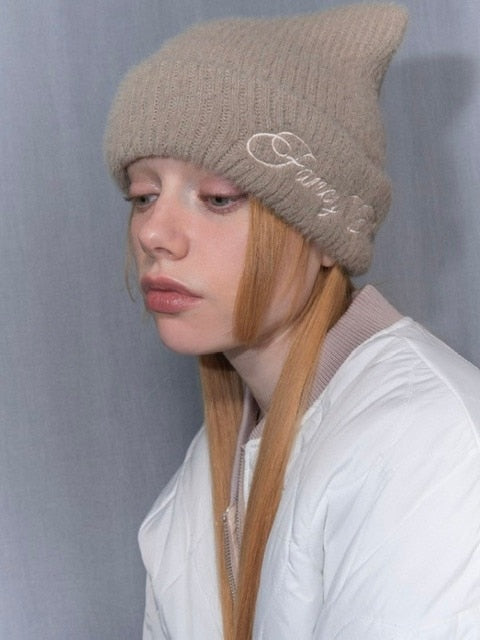 【FANCY CLUB】SOFT CREAM BEANIE / 【ファンシークラブ】ソフトクリーム猫耳ニット帽子