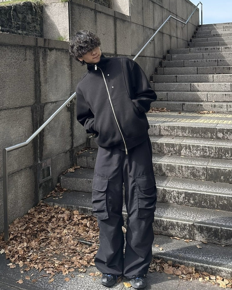 受注制【youll】high neck zip up sweat (2color)