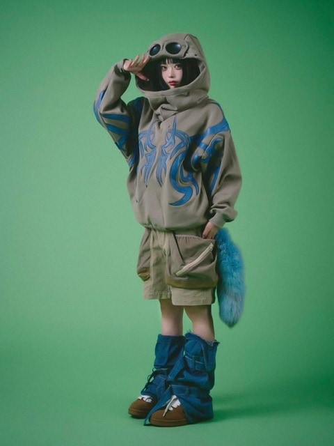 【GALFY】探検メガネ部族パーカー / 【ガルフィー】ロゴ長袖パーカー