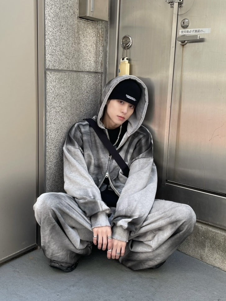 受注制【nmtc +】washing zip up hoodie (3color) / 【エヌエムティーシープラス】ウォッシングジップアップパーカー