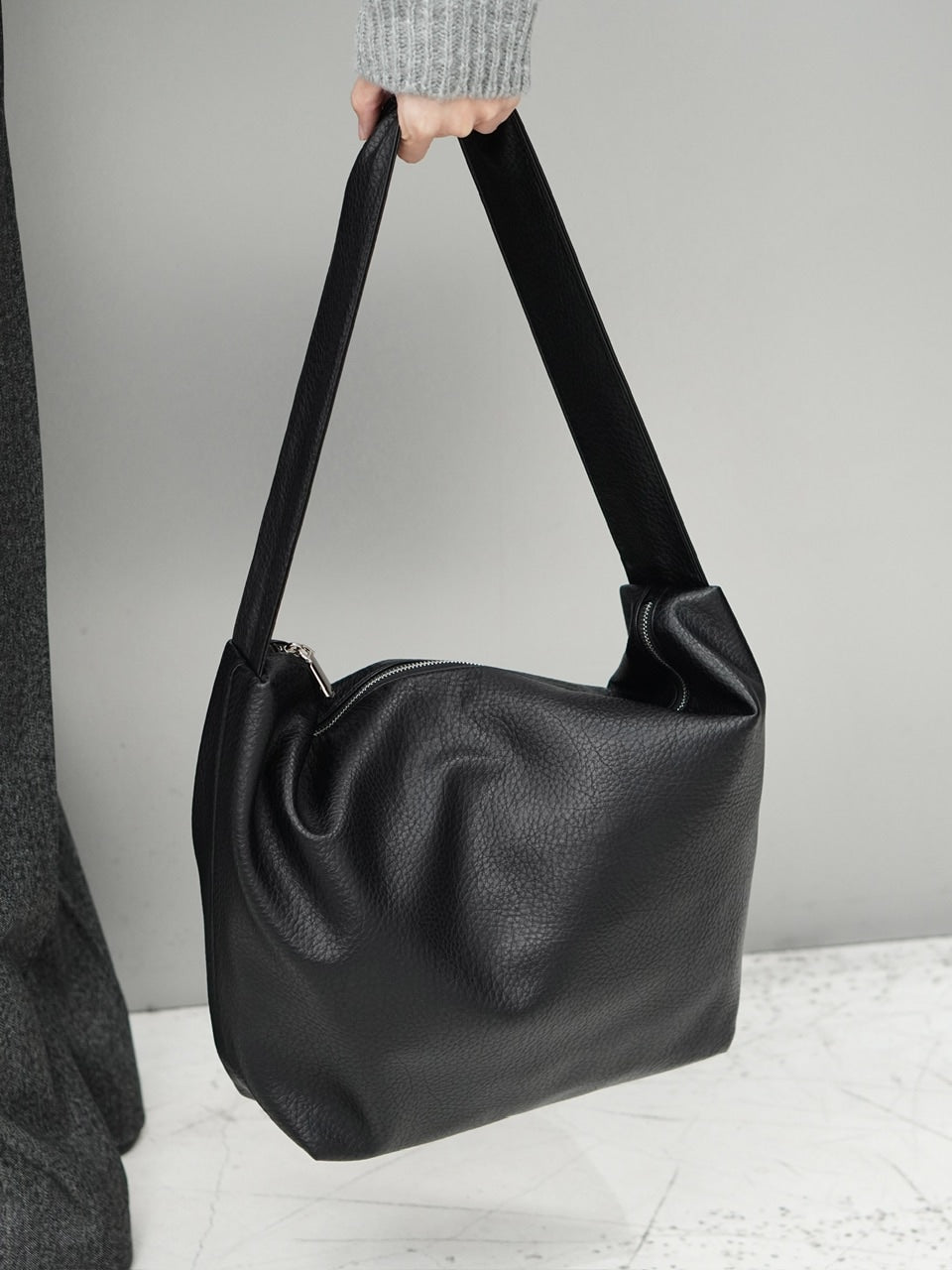 東京店WEB限定【Chikashitsu +】eco leather cross bag (2color)