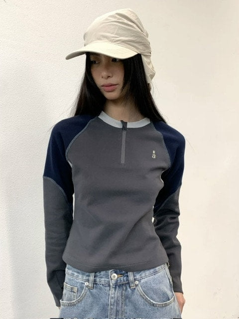 【ARCH by ROARINGWILD】Half-Zip Warm Training Wear Long Sleeve T-Shirt (Women's)