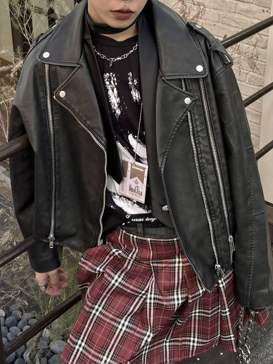 受注制【Never mind the XU】washed leather jacket