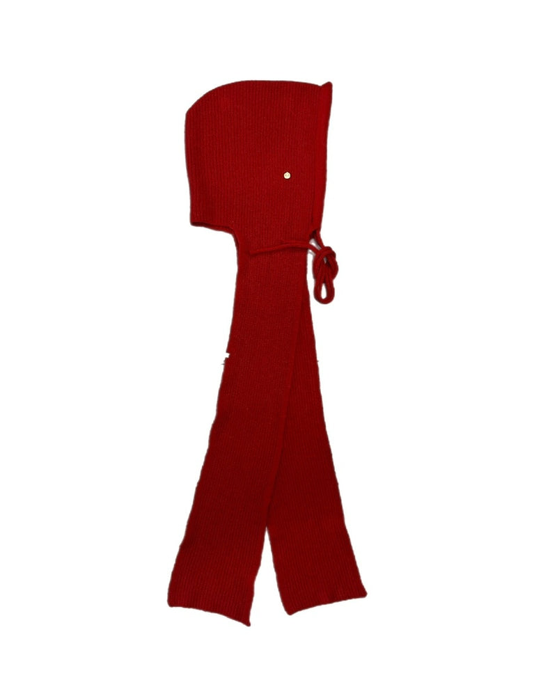 【Chikashitsu +】knit hooded muffler (4color)