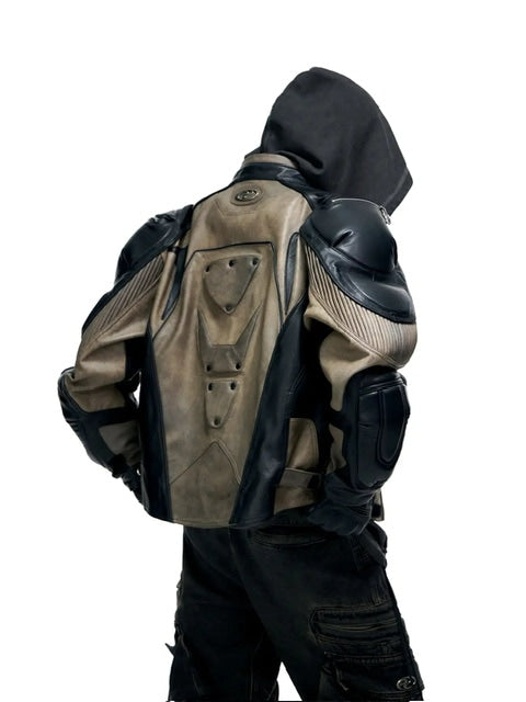 【PERSONSOUL】Sheepskin Racing Jacket