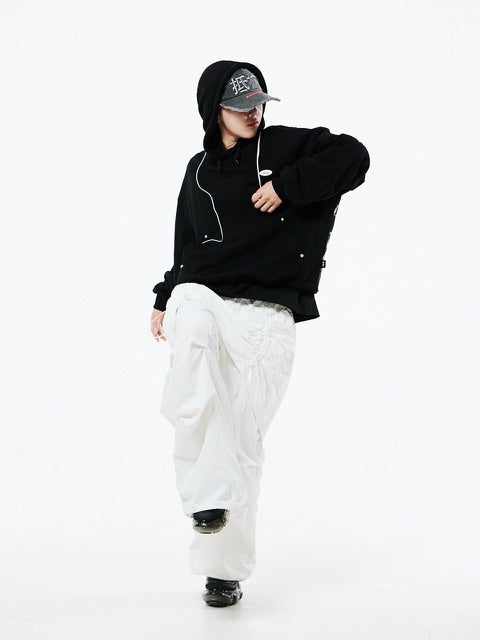 【HOLY NUMBER 7】Oversized Hip Hop fit Star Overgraphic Hoodie