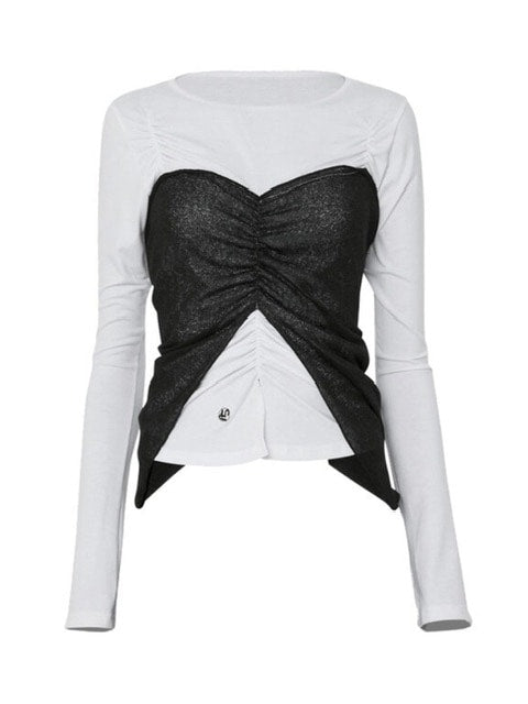 【FLAREUP】Bustier Layered Long Sleeve / 【フレアアップ】ビジターレイヤード長袖Ｔシャツ