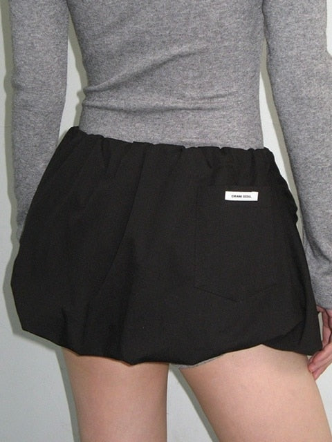 【CRANK】SLEEVE TIED BALLOON SKIRT