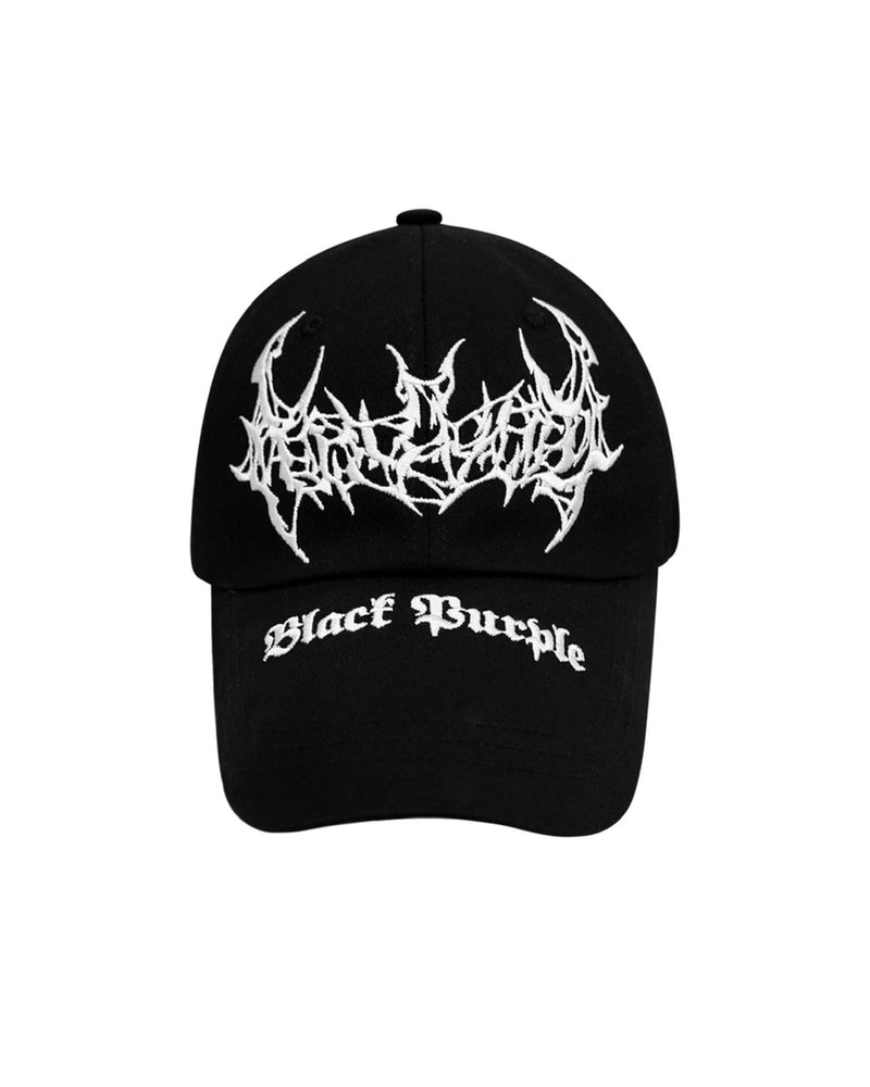 【BLACK PURPLE】Bad-Bat Ball Cap - Black