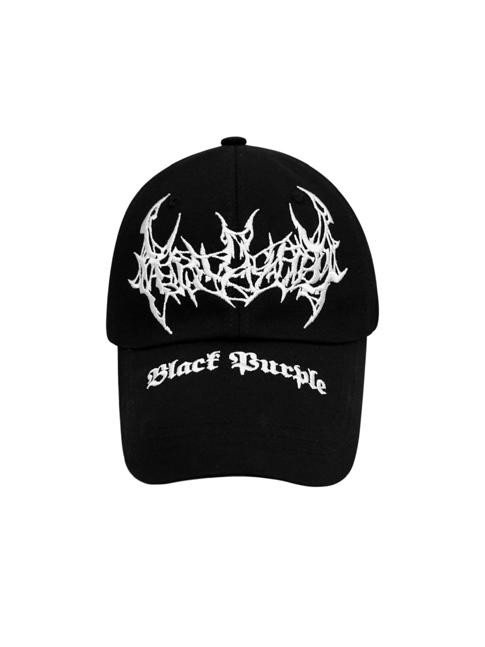 【BLACK PURPLE】Bad-Bat Ball Cap - Black