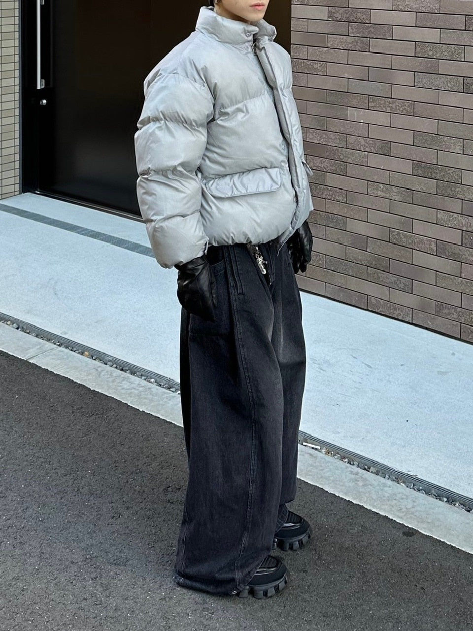 受注制【Chikashitsu +】unisex padding heat jacket (3color)