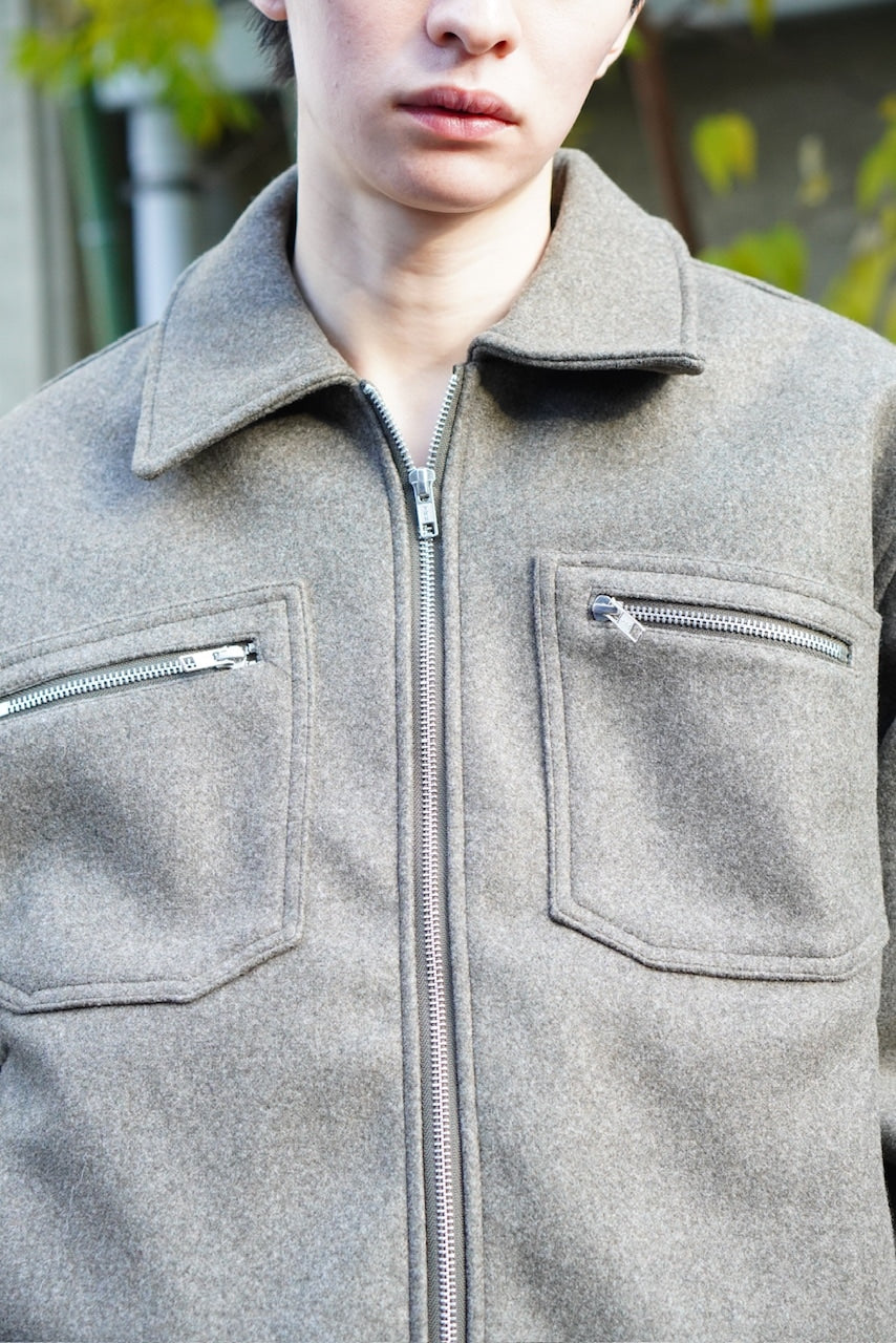 東京店WEB限定【Chikashitsu +】clear wool blouson (3color)