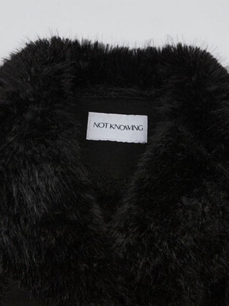 NOT KNOWING】HOURGLASS MOUTON FUR COAT / 【ノットノーイング